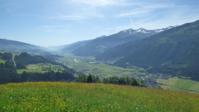 Es eröffnet sich immer wieder ein tolle Blick ins Salzachtal