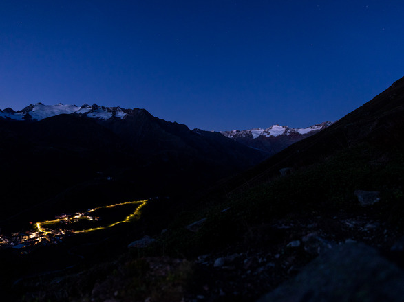 Obergurgl bei Nacht