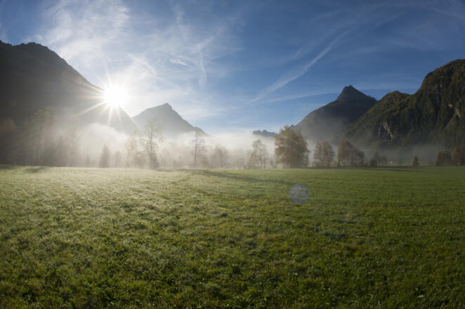Sonnenaufgang in Längenfeld