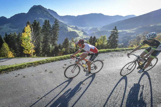 Rennradtour Kerschbaumersattel mit Blick auf das Alpbachtal