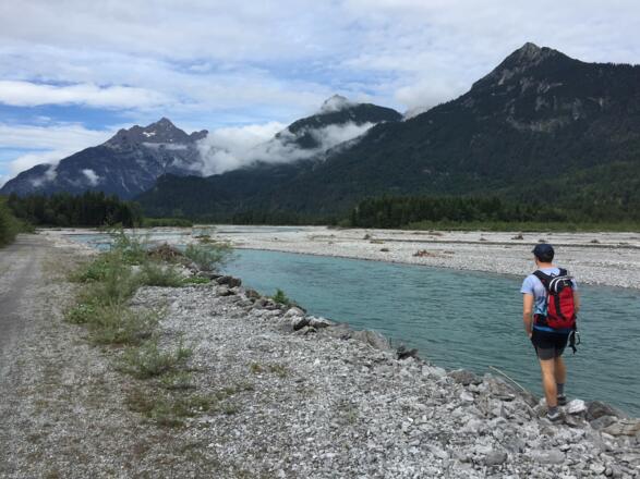 Looking back up the Lech Valley