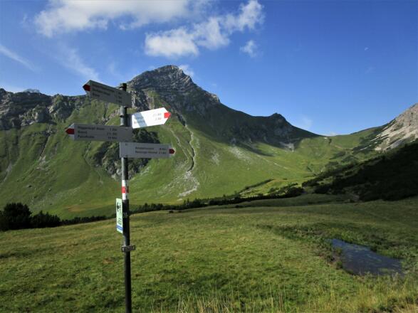 Blick von der Glattjochbahn zurück aufs Amatschonjoch