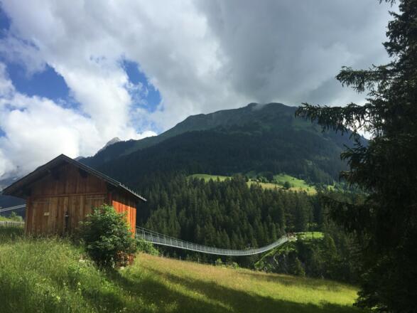 The Holzgau Suspension Bridge