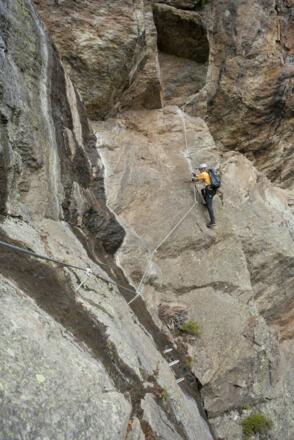 Steil hinauf zur Gabelung