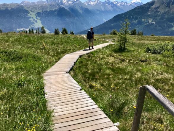 Bohlenweg Richtung Galfunalm