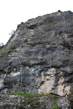 Klettersteigvarianten B bis E