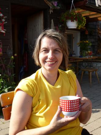 Eine gute Tasse Kaffee auf der Tannheimer Hütte