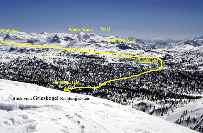 Blick vom Grieskogel Richtung Osten