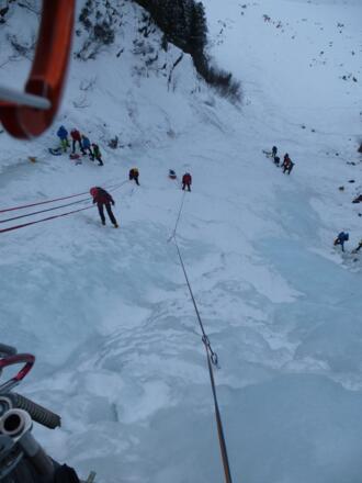 Gasthausfall - 2. Versuch 2017 - Tiefblick vom Umkehrpunkt