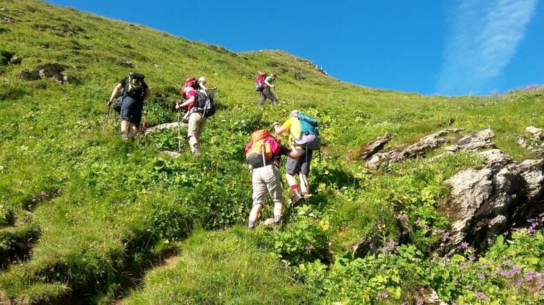 Aufstieg zum Spuller Schafberg