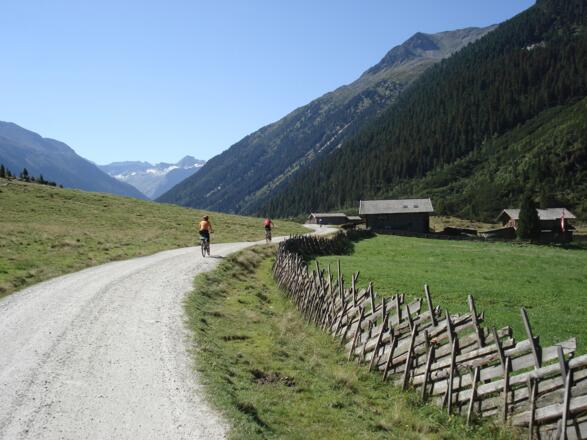 Vorbei an zahlreichen bewirtschafteten Almen
