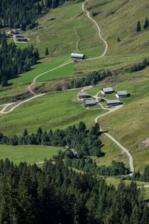 Baumgartenalm von oben