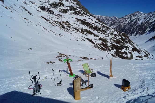 Unser Fitness - Parcours nach der Tour.