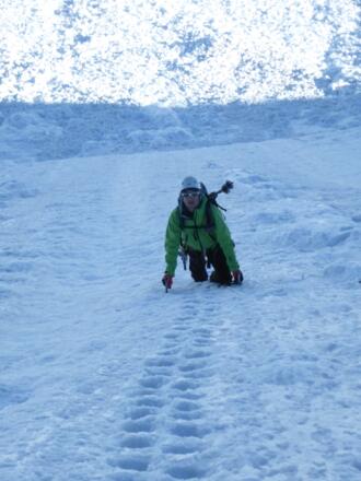 Im unteren Teil der Nordwand