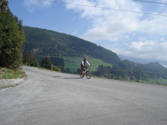 Abfahrt über den Bramberger Sonnberg