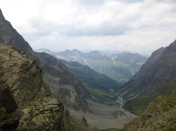 Blick vom Verpeiljoch ins Kaunertal