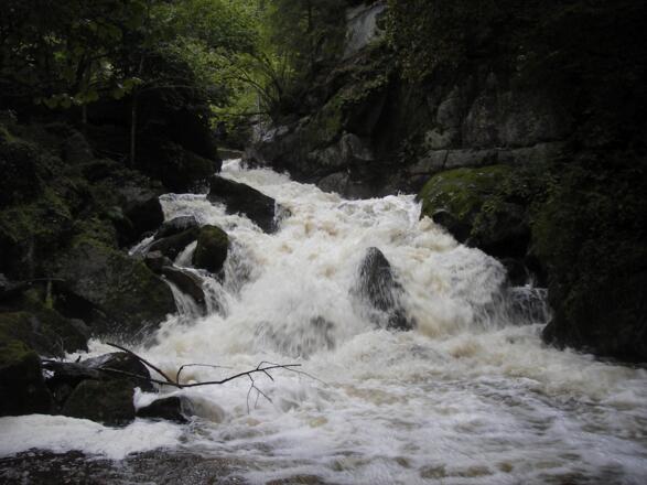 Stillensteinklamm bei viel Wasser