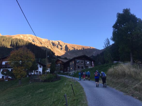 der malerische Weiler Egg, der zu Beginn der Tour durchquert wird