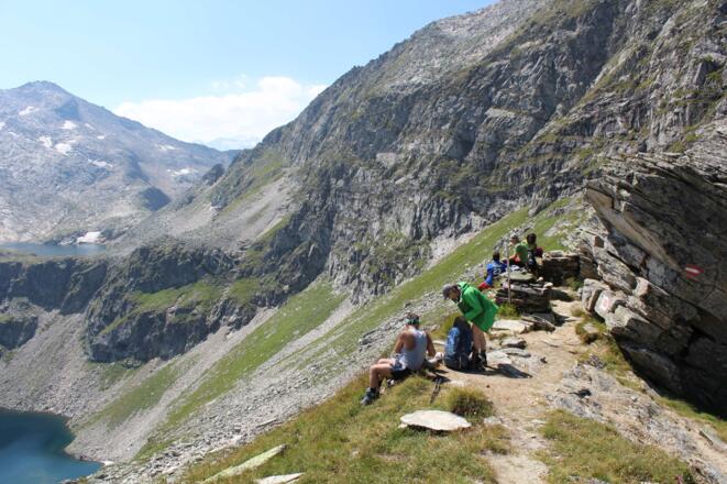 Blick von der Schmalzscharte (2444m) Richtung Muritzenscharte