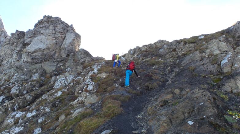 Die letzten Meter bis zum Zimbajoch