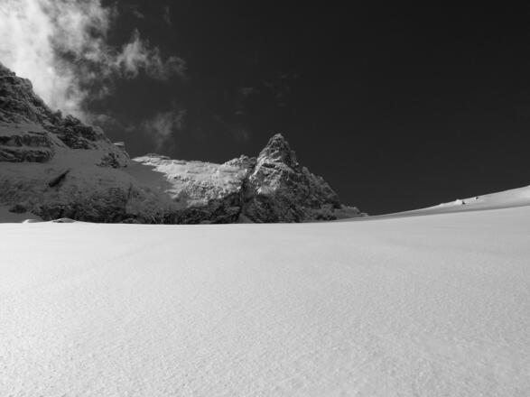 Aufstieg unterhalb des Goldkappels