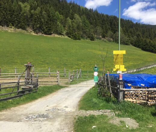 Start beim Alpengasthof Liebenberg