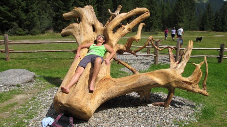 Relaxen an der Schwefelquelle