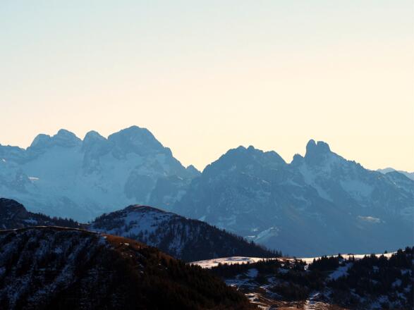 Dachstein und Bischofsmütze vom Schmittenstein