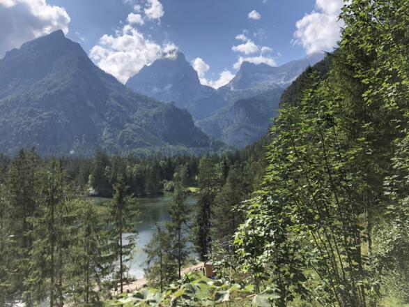 Schiederweiher, im Hintergrund Ostrawitz, Spitzmauer und Brotfall
