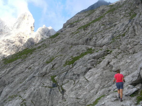 Felsbarriere zum Steiglpass