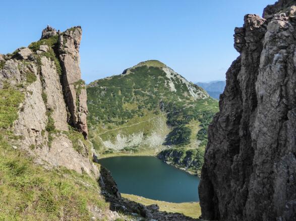 Felsengasse am Aufstieg zum Wildseeloder.