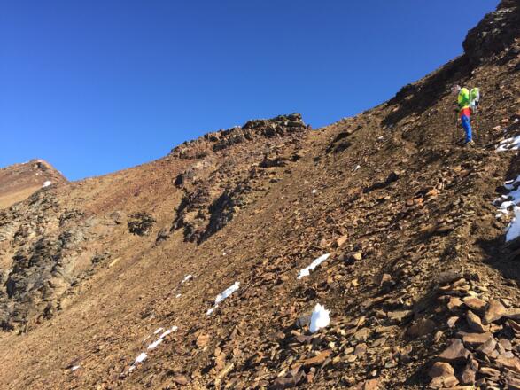 Abstieg von der Schneeglocke zum Klostertal