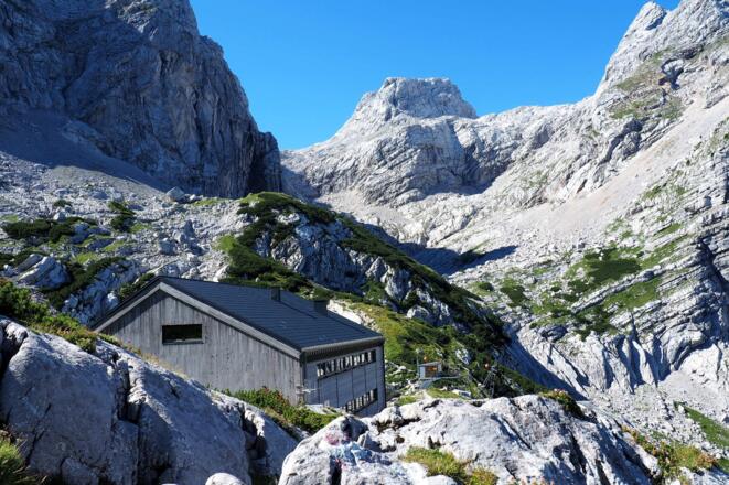 Welserhütte 1726m erreicht, mit Sauzahn.
