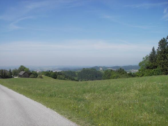 Blick von der Gobelwarte nach Klam