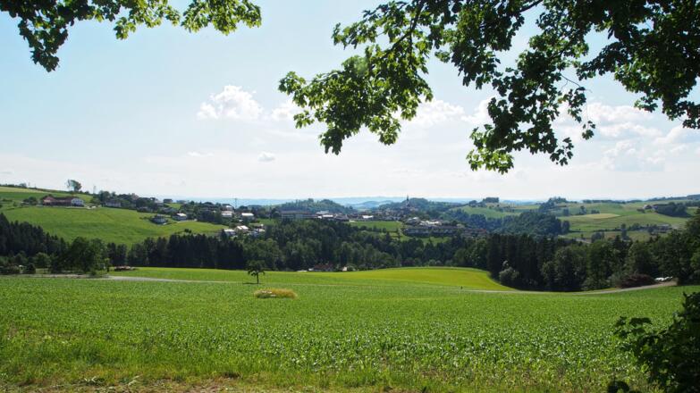 Blick von Aschlberg hinüber nach Gramastetten