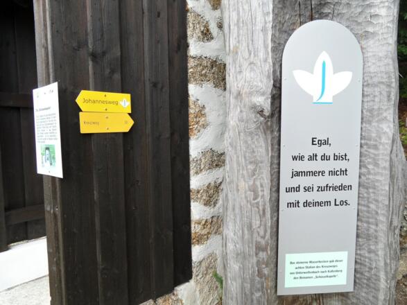 Inschrift Schüsselkapelle