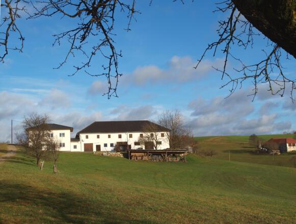 Hof 595m, hier links.