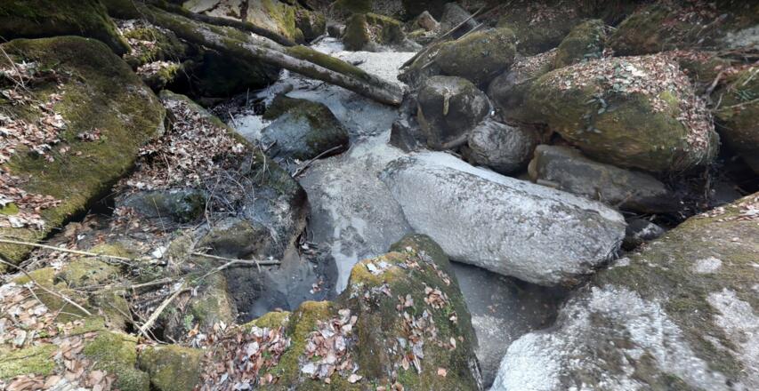 Stillensteinklamm im Winter