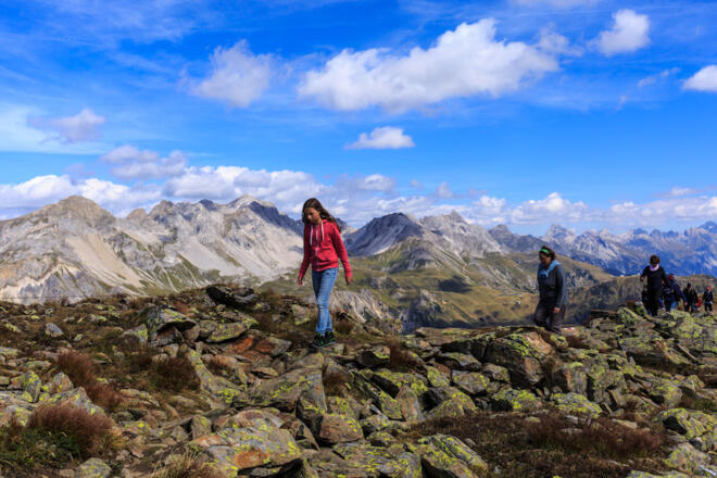 Auf dem Berggeistweg beim Albonagrat
