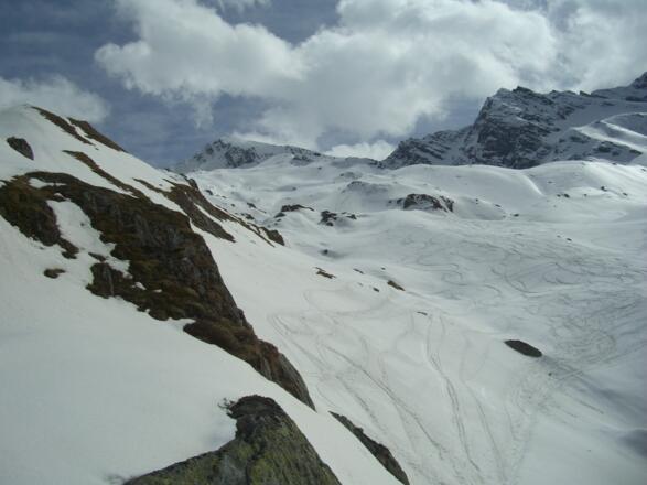 Der Ahrner Kopf von der Abfahrtsspur aus gesehen