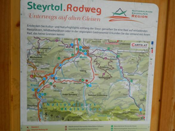Infotafel Steyrtal-Radweg