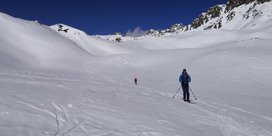 im Mittelteil der Abfahrt