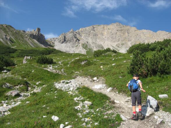 Blick zur Lämpermahdspitze.