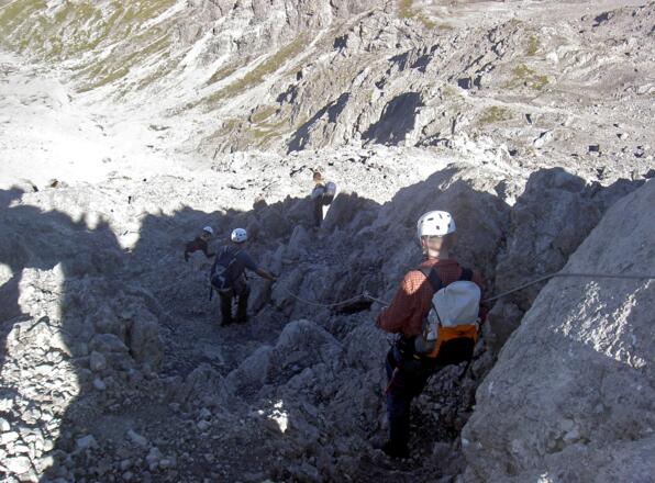 Abstieg - Steinsee Klettersteig