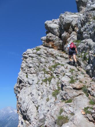 luftige Rampe vor dem Ausstieg