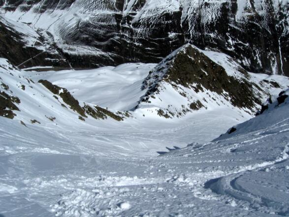 Herrliches Abfahrtsgelände.
