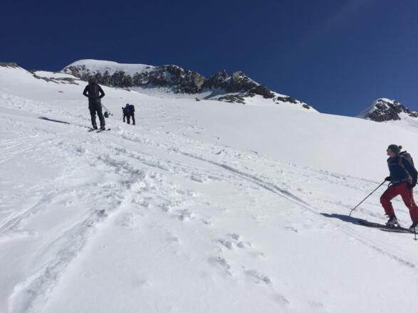 erster Blickkontakt zum Gipfel
