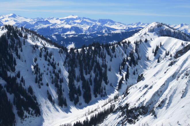 Sicht zum Alpenhauptkamm