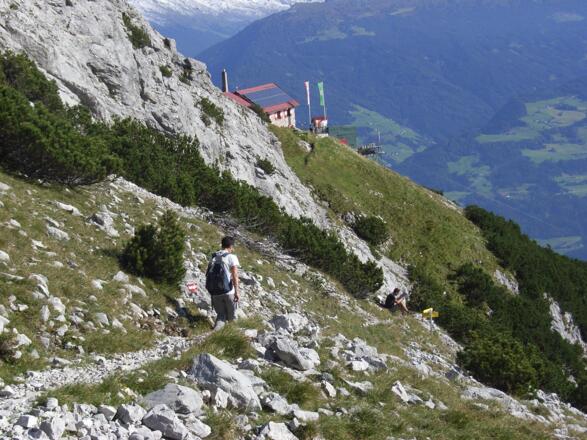 Kurz vor der Bettelwurfhütte (2079 m).