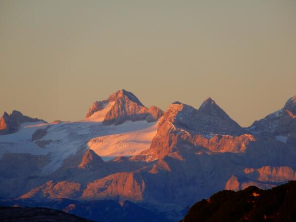 Blick zum Dachstein (gezoomt)